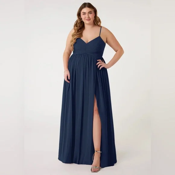 princess polly baby blue dress Light Dusty Blue Short Bridesmaid Dresses main image 1